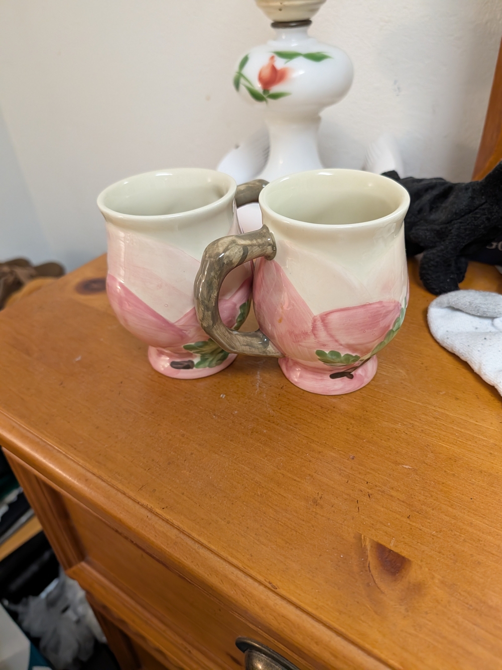 2 Franciscan Desert Rose Mugs
